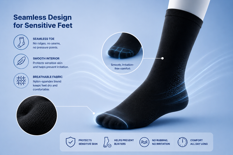 Seamless Design for Sensitive Feet