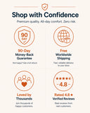 Shop with confidence — 90-day money-back guarantee, free worldwide shipping, 4.8 star rated