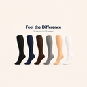 The Well Socks compression socks — six color choices in unisex S/M, L/XL, XXL